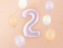 Ballon mylar Chiffre ''2'' - 72cm - mauve