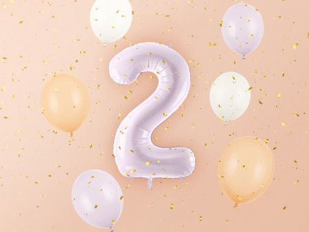 Ballon mylar Chiffre ''2''...