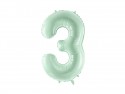 Ballon mylar Chiffre ''3'' - 72cm - vert