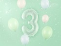 Ballon mylar Chiffre ''3'' - 72cm - vert