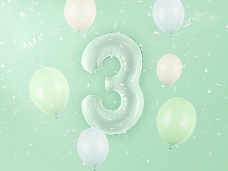 Ballon mylar Chiffre ''3''...