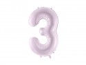 Ballon mylar Chiffre ''3'' - 72cm - mauve