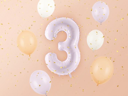 Ballon mylar Chiffre ''3''...