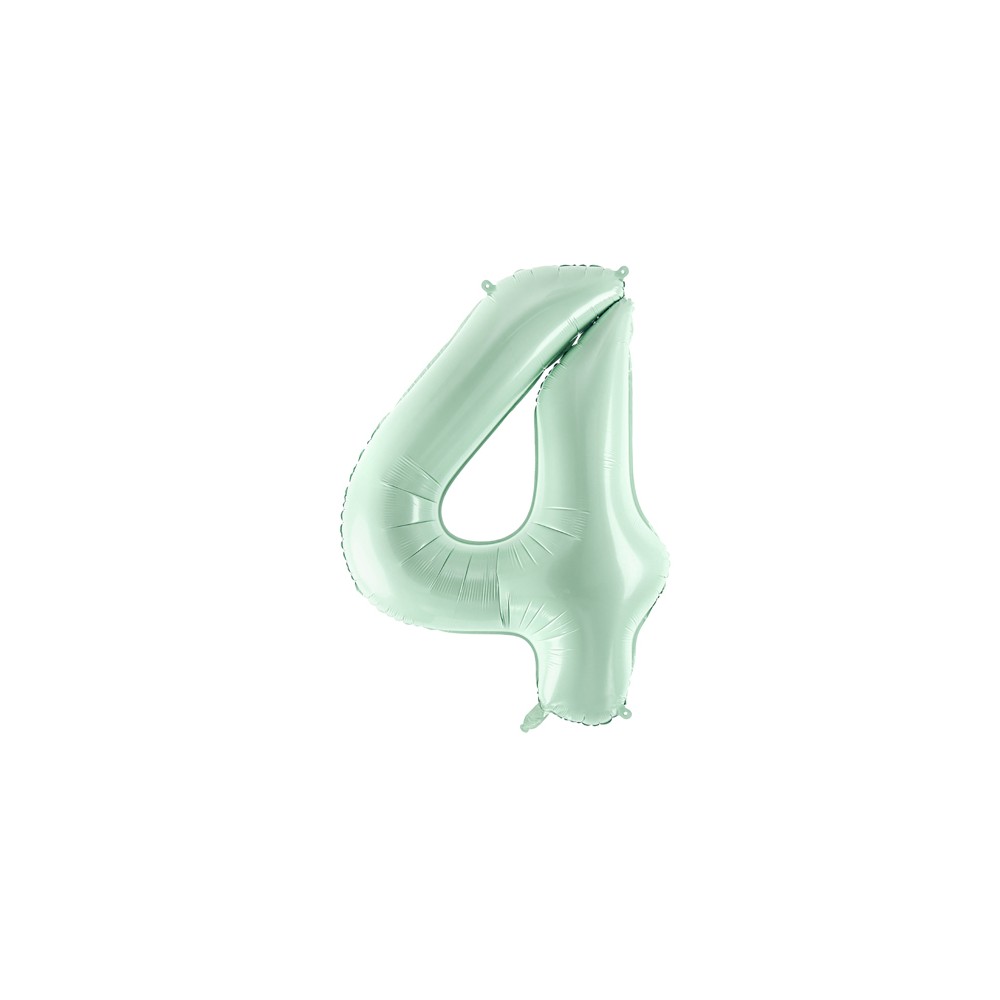 Ballon mylar Chiffre ''4'' - 72cm - vert