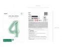 Ballon mylar Chiffre ''4'' - 72cm - vert