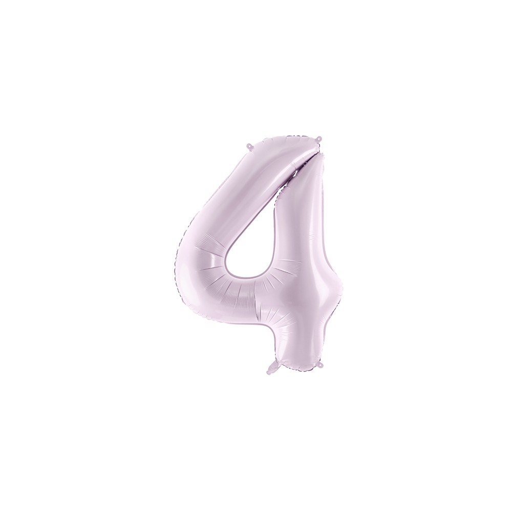 Ballon mylar Chiffre ''4'' - 72cm - mauve