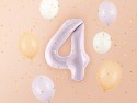 Ballon mylar Chiffre ''4'' - 72cm - mauve