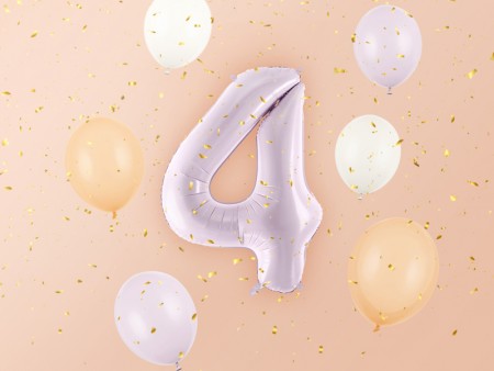 Ballon mylar Chiffre ''4''...