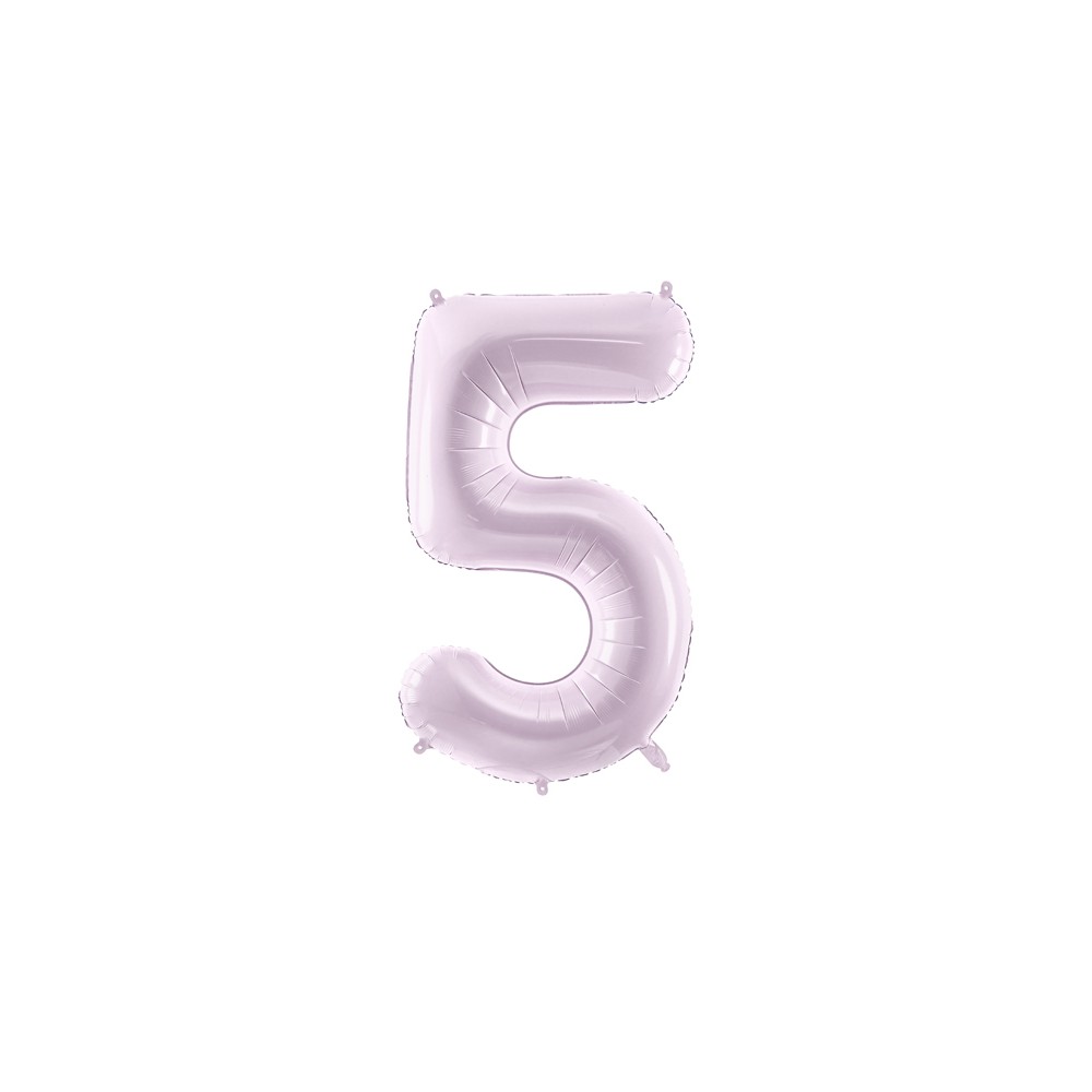 Ballon mylar Chiffre ''5'' - 72cm - mauve