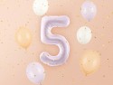 Ballon mylar Chiffre ''5'' - 72cm - mauve