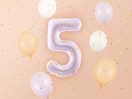 Ballon mylar Chiffre ''5''...