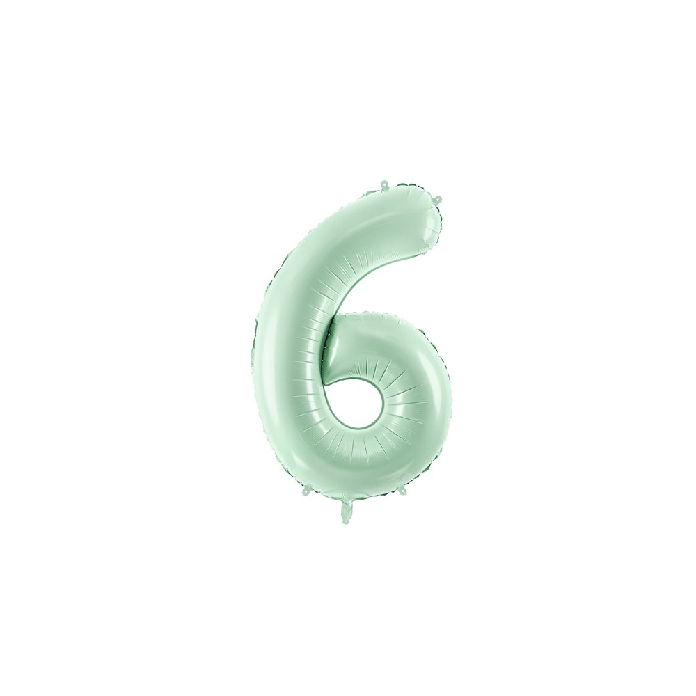 Ballon mylar Chiffre ''6'' - 72cm - vert