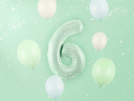 Ballon mylar Chiffre ''6''...