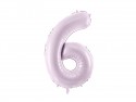 Ballon mylar Chiffre ''6'' - 72cm - mauve