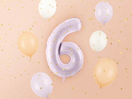 Ballon mylar Chiffre ''6''...