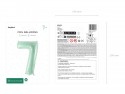 Ballon mylar Chiffre ''7'' - 72cm - vert