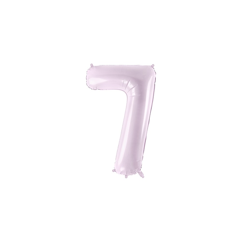 Ballon mylar Chiffre ''7'' - 72cm - mauve