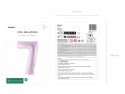 Ballon mylar Chiffre ''7'' - 72cm - mauve