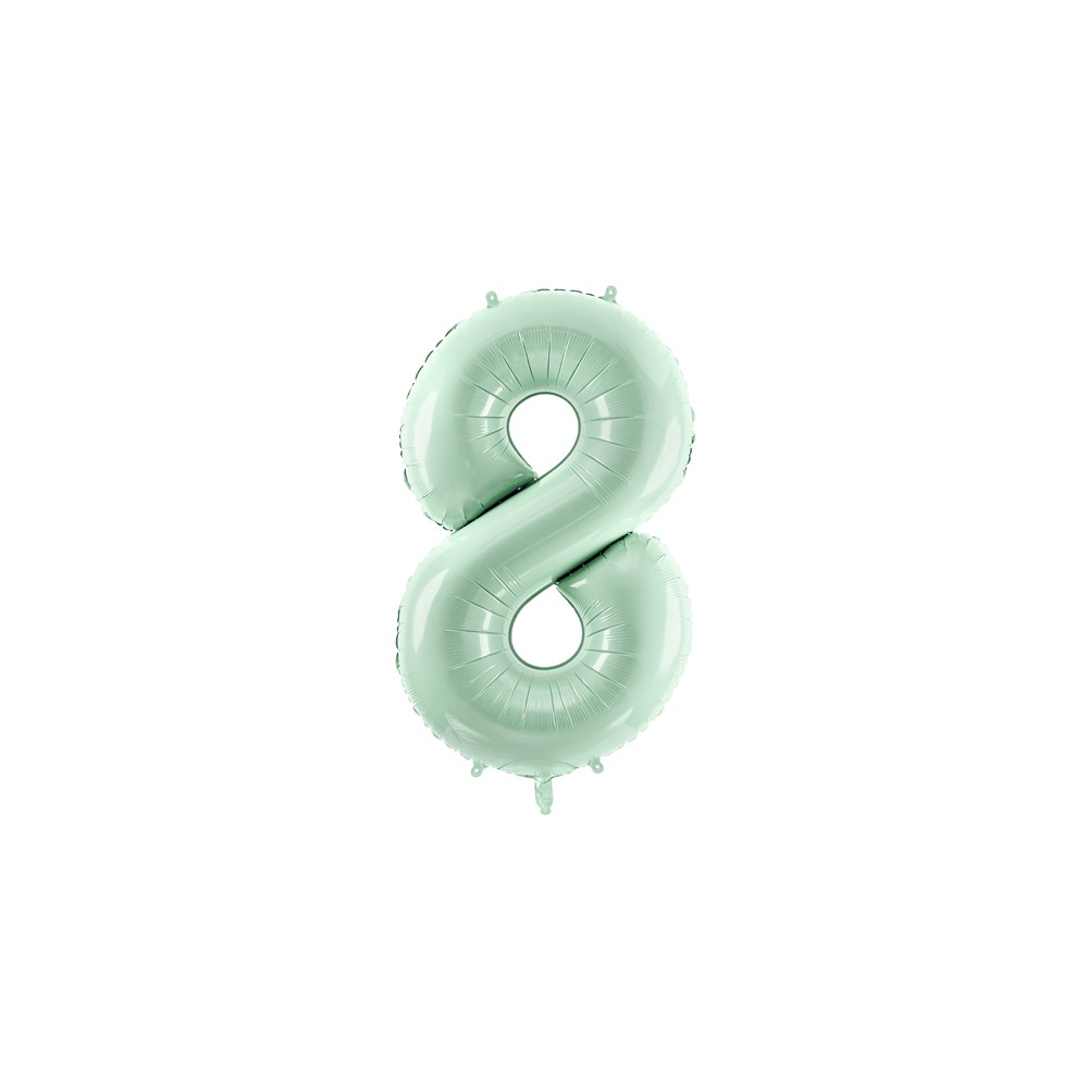 Ballon mylar Chiffre ''8'' - 72cm - vert