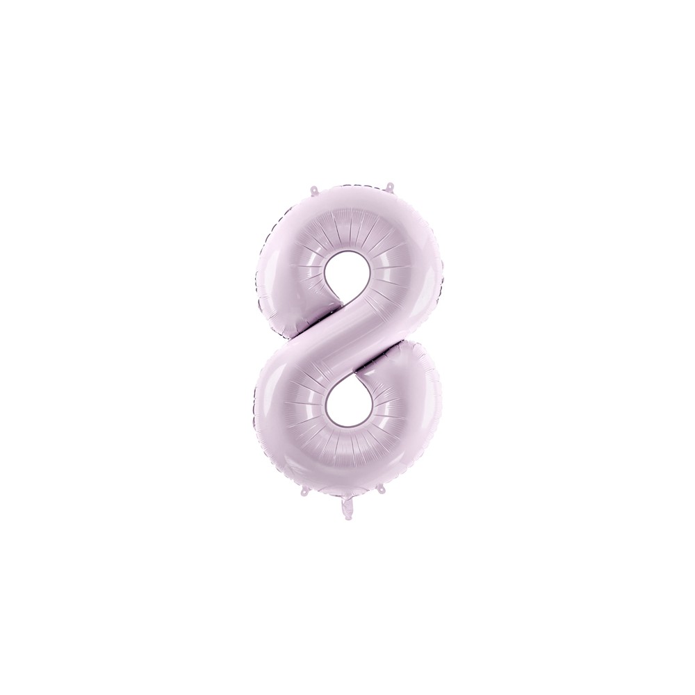 Ballon mylar Chiffre ''8'' - 72cm - mauve