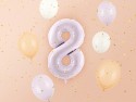 Ballon mylar Chiffre ''8'' - 72cm - mauve
