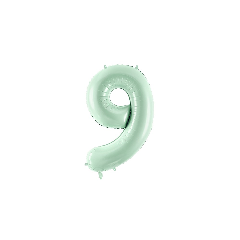 Ballon mylar Chiffre ''9'' - 72cm - vert