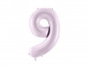 Ballon mylar Chiffre ''9'' - 72cm - mauve