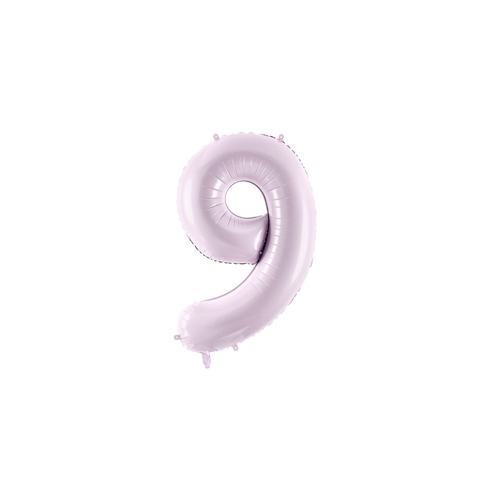 Ballon mylar Chiffre ''9'' - 72cm - mauve