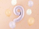 Ballon mylar Chiffre ''9'' - 72cm - mauve