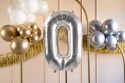 Ballon mylar Chiffre ''0'' - argent