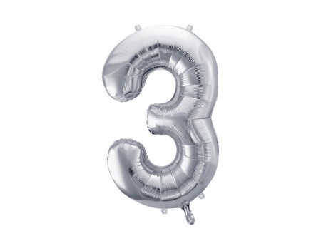 Ballon mylar Chiffre ''3''...