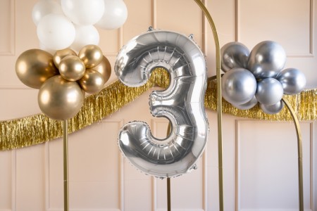 Ballon mylar Chiffre ''3''...