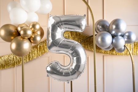 Ballon mylar Chiffre ''5''...