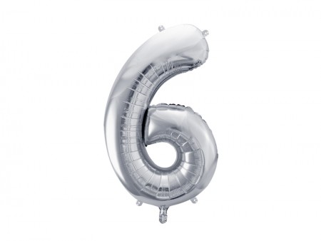 Ballon mylar Chiffre ''6''...