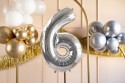 Ballon mylar Chiffre ''6'' - argent