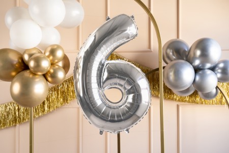 Ballon mylar Chiffre ''6''...