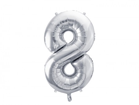 Ballon mylar Chiffre ''8''...