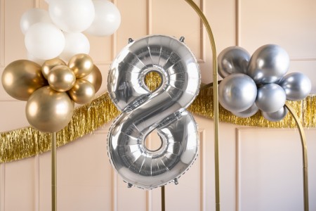 Ballon mylar Chiffre ''8''...