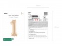 Ballon mylar Chiffre ''1'' - beige