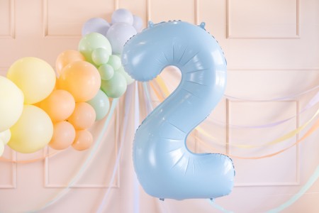 Ballon mylar Chiffre ''2''...