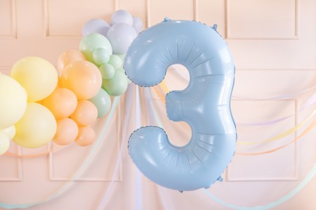 Ballon mylar Chiffre ''3''...