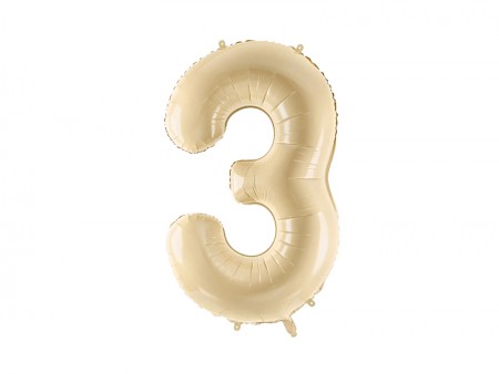 Ballon mylar Chiffre ''3''...