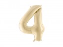 Ballon mylar Chiffre ''4'' - beige