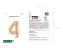 Ballon mylar Chiffre ''4'' - beige