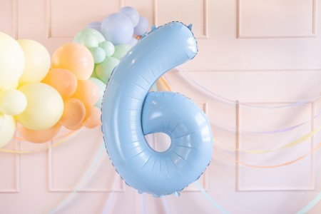 Ballon mylar Chiffre ''6''...