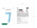 Ballon mylar Chiffre ''7'' - bleu clair