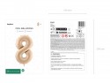 Ballon mylar Chiffre ''8'' - beige