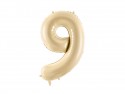 Ballon mylar Chiffre ''9'' - beige