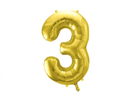 Ballon mylar Chiffre ''3''...