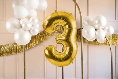 Ballon mylar Chiffre ''3''...